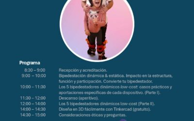 ¡Abiertas las inscripciones para la I Jornada de Bipedestación Dinámica Low-Cost, piensa en movimiento!