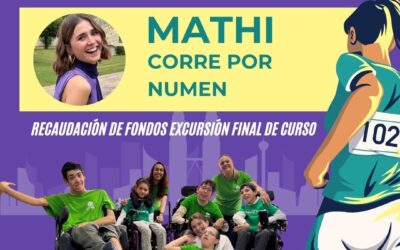 Mathi corre por la Fundación NUMEN